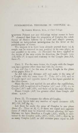 Fundamental theorems in "Couples". &c.