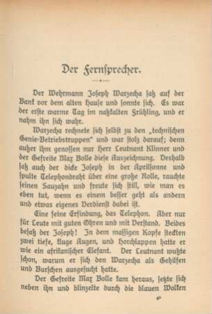 Der Fernsprecher