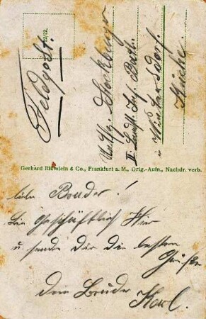 Erster Weltkrieg - Feldpostkarten