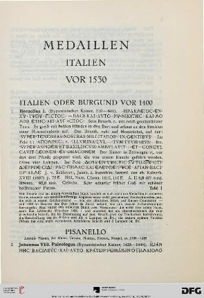 Medaillen (Nr. 1-424)