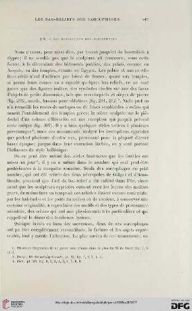 § 8: Les bas-relief des sarcophages