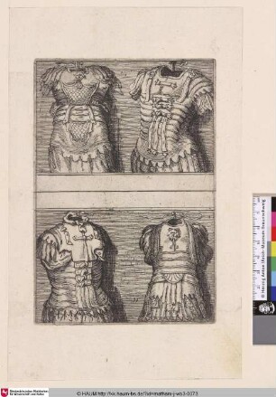 [Vier Brustpanzer; Four cuirasses]