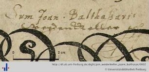 Autogramm (Aus: UB Freiburg, R 2865,bm)