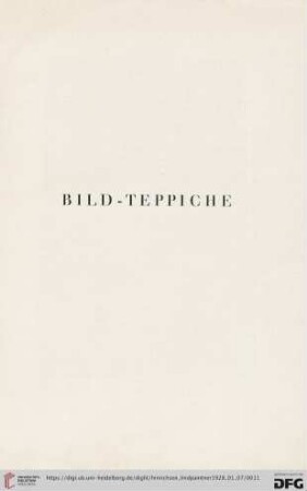 Bild-Teppiche (Nr. 1-10)