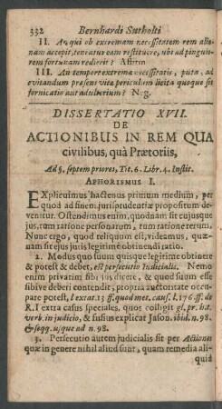 Dissertatio XVII.