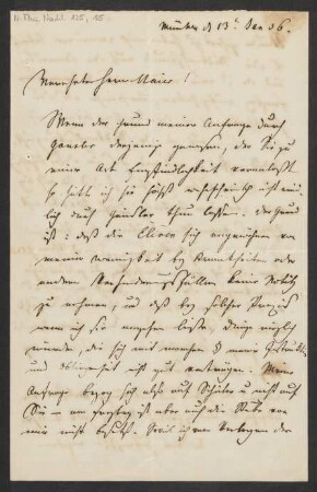 Brief an Julius Joseph Maier : 13.01.1856