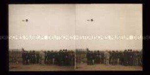 Antionetteflieger in bedeutender Höhe, Flugplatz Reims