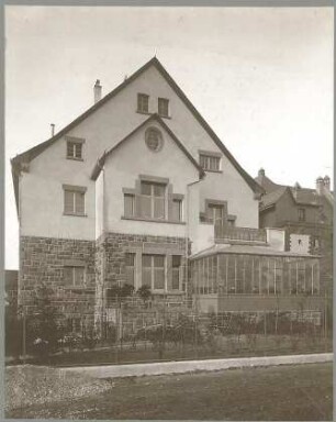 Billing, Hermann; Karlsruhe, Eisenlohrstr. 31; Haus Baumeister - Fassade, Hof (Ansicht)