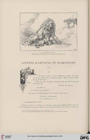 10: Lettres d'artistes et d'amateurs, [1]