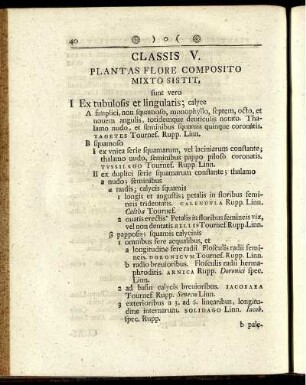 Classis V. Plantas Flore Composito Mixto Sistit ...