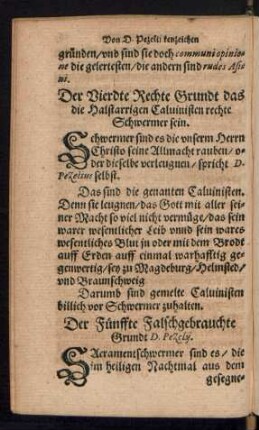 Der Fünffte Falschgebrauchte Grundt D. Pezelii.