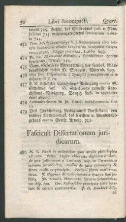 Fasciculi Dissertationum juridicarum