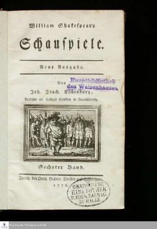 Sechster Band: Leben und Tod des Königs Johann