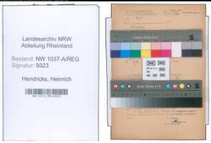 Entnazifizierung Heinrich Hendricks , geb. 04.09.1912 (Polizist)
