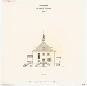 Herrenhaus Hohenborn bei Kassel Umbau: Ostansicht 1:100
