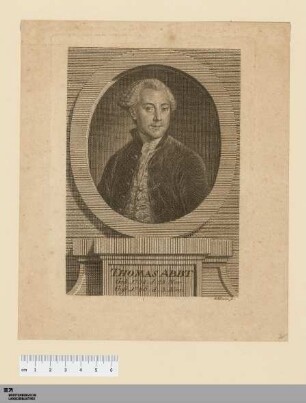 [Bildnis Thomas Abbt] : Thomas Abbt : Geb: 1738. d: 25. Nov: Gest: 1766. d: 3. Nov: