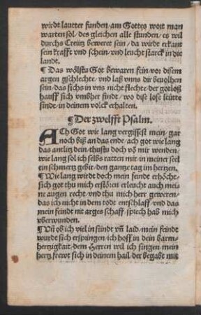 Der zwelfft Psalm. ||