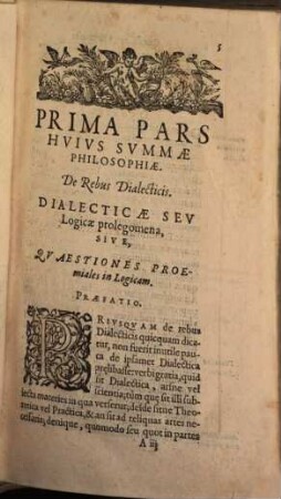 Summa philosophiae : quadripartita de rebus dialecticis, moralibus, physicis et metaphysicis