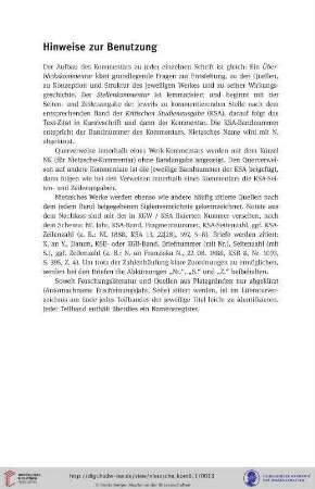 Hinweise zur Benutzung