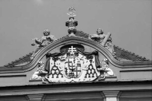 Meersburg: Wappen am Schloss