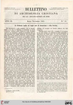 Nr. 11 (Novembre 1865)