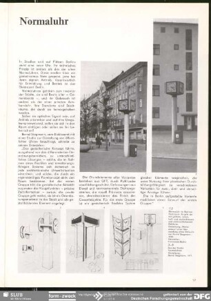 Normaluhr : Stadträume