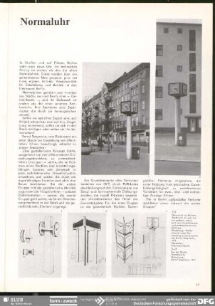 Normaluhr : Stadträume