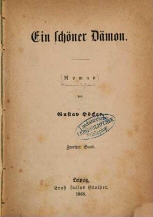 Ein schöner Dämon : Roman, 2