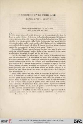 S. Giuseppe E Non Lo Spirito Santo