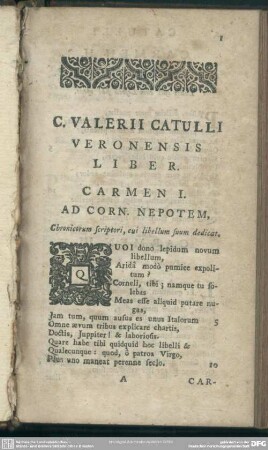 Carmen I. Ad Corn. Nepotem