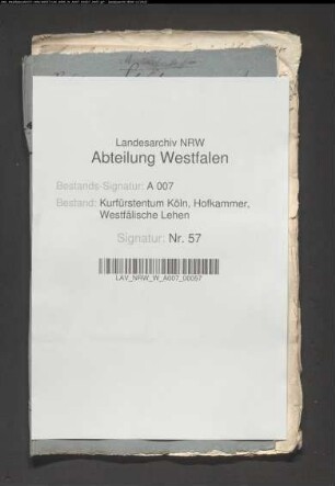Witwe des Wilhelm Moritz Cramer ./. Johann Jobst bzw. Jodocus und Friedrich Cramer wegen des Lehnguts Wiedenhoff in Oberschledorn