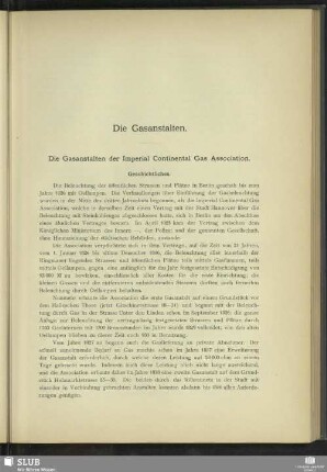 Die Gasanstalten