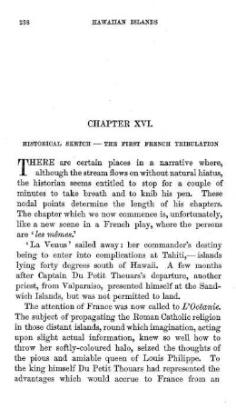 HISTORICAL SKETCH - THE FIRST FRENCH TRIBULATION
