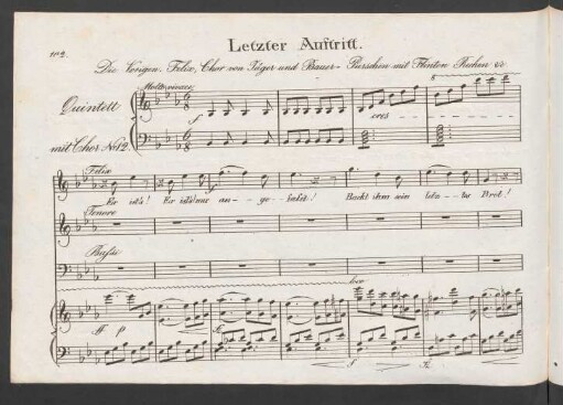 N° 12 Quintett: Er ists! Es ists! nur angefasst