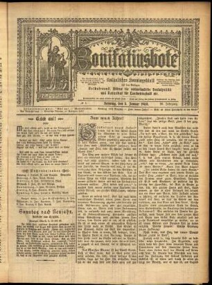 Erste Ausgabe vom Sonntag, den 03. Januar 1909.