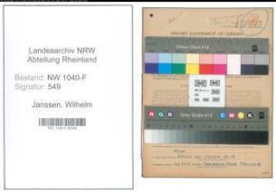 Entnazifizierung Wilhelm Janssen , geb. 16.06.1906 (Zollsekretaer)