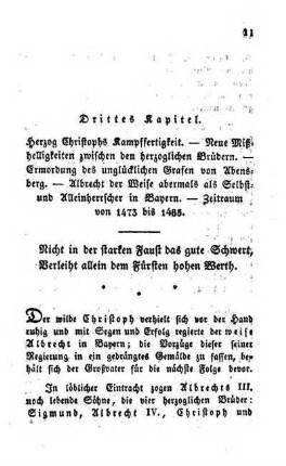 Drittes Kapitel