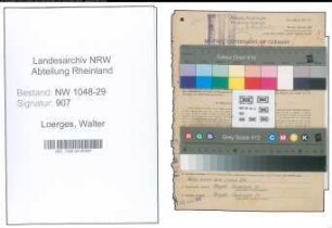 Entnazifizierung Walter Loerges , geb. 04.09.1909 (Beamter)