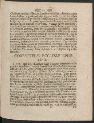 Corruptelae Ecclesiae Ephesinae.