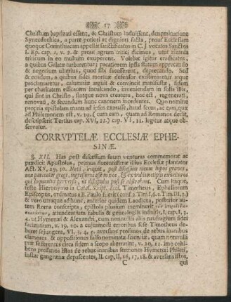Corruptelae Ecclesiae Ephesinae.