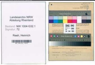 Entnazifizierung Heinrich Reeh , geb. 05.05.1883 (Angestellter)