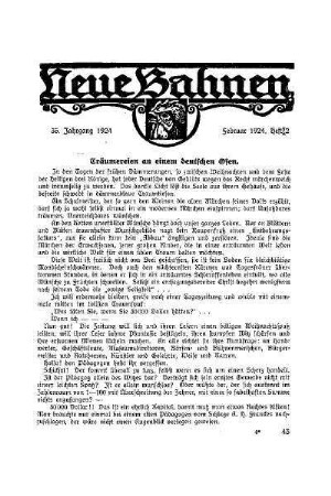 Träumereien an einem deutschen Ofen