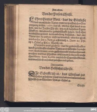 Zum neundten. Von der Hellfahrt Christi.