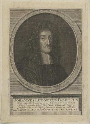 Bildnis des Johannes Ludovicus Fabritius