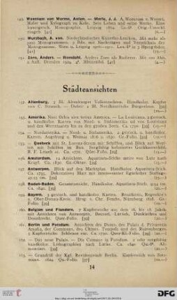 Städteansichten (Nr. 152-285)
