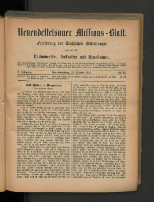 21. Oktober 1912. Nr 10.