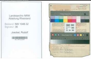 Entnazifizierung Rudolf Joeckel , geb. 08.12.1912 (Beamter)
