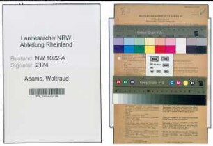 Entnazifizierung Waltraud Adams , geb. 03.04.1921 (Angestellte)