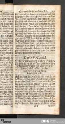 Das XII. Capitel. Treue Vermahnung an den Sünder...