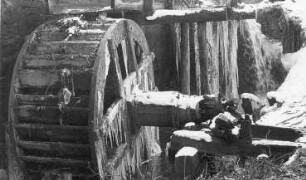 Wittichenau. Schowtschickmühle, Wasserrad